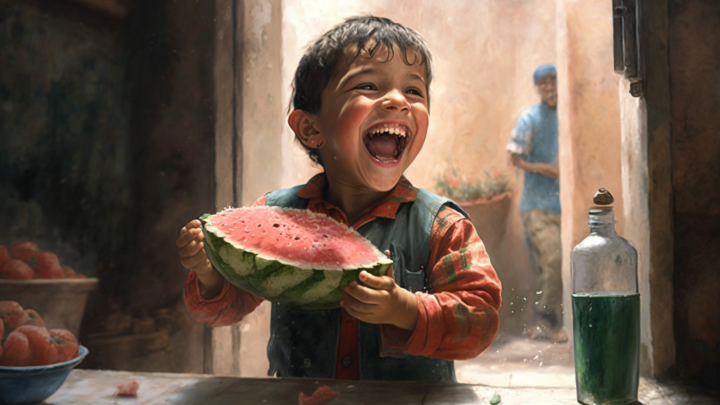 “Dzop sandía”, una fruta de piñata